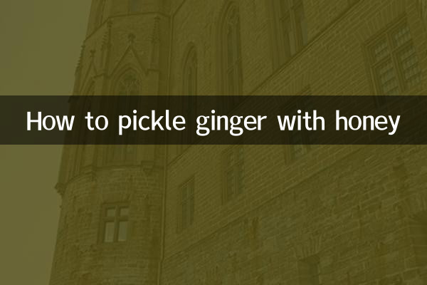 How to pickle ginger with honey