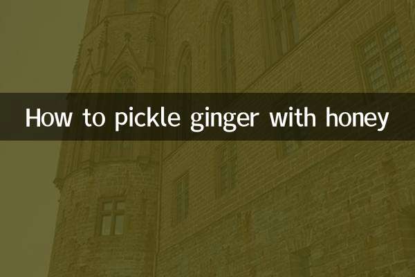 How to pickle ginger with honey