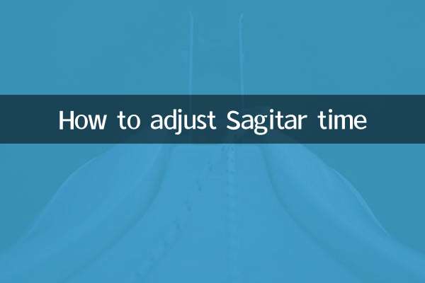 How to adjust Sagitar time