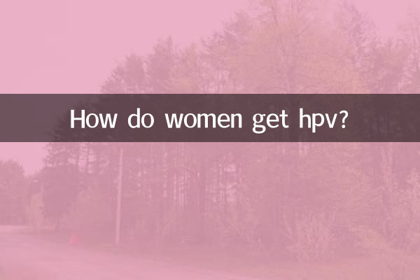How do women get hpv?