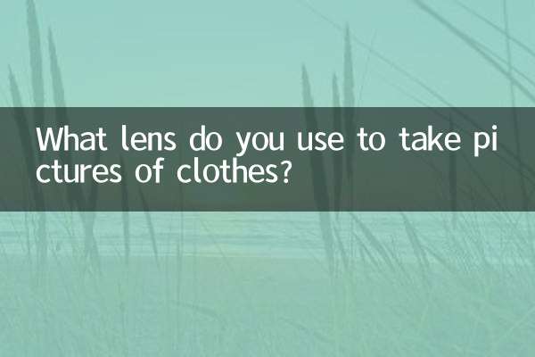 Quel objectif utilisez-vous pour prendre des photos de vêtements ?