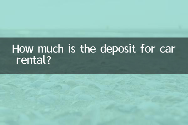 Quanto é o depósito para aluguel de carro?
