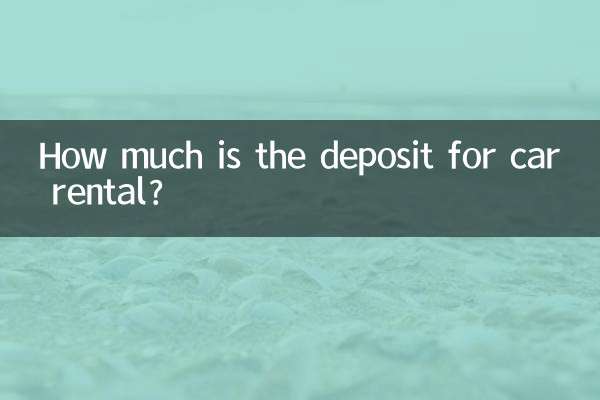 Quanto é o depósito para aluguel de carro?