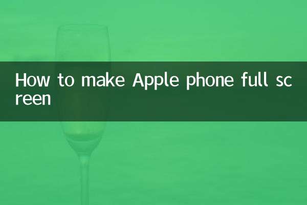 Como deixar o telefone Apple em tela cheia