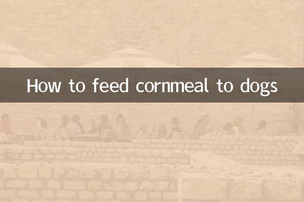 How to feed cornmeal to dogs