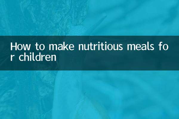 아이들을 위한 영양가득한 식사 만드는 법