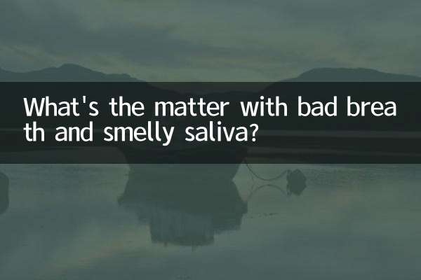 ¿Qué pasa con el mal aliento y la saliva maloliente?