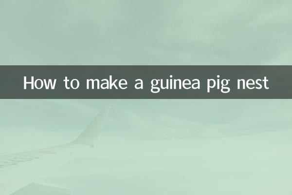 Как сделать гнездо для морской свинки