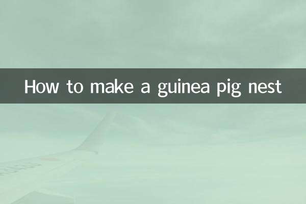 गिनी पिग का घोंसला कैसे बनाएं