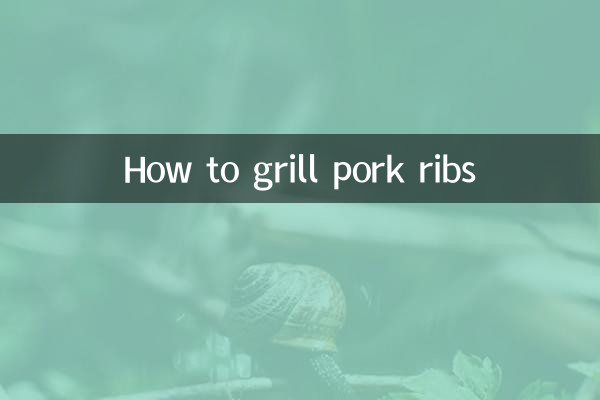 How to grill pork ribs