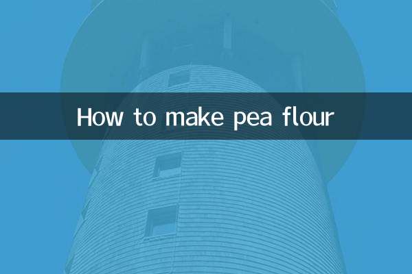 Wie man Erbsenmehl herstellt