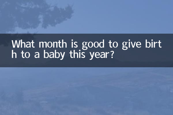 Que mês é bom para dar à luz um bebê este ano?