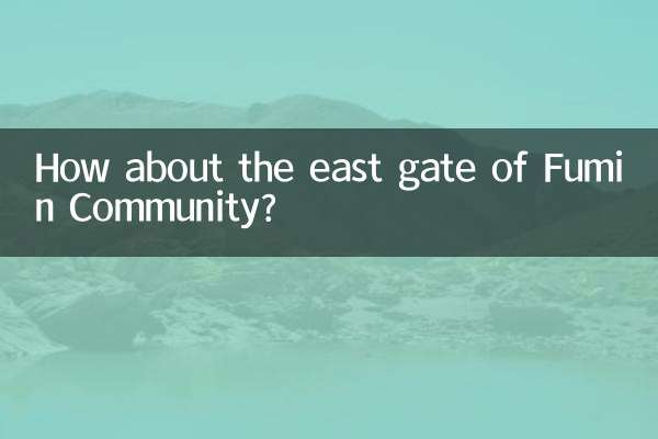 Qu’en est-il de la porte est de la communauté Fumin ?