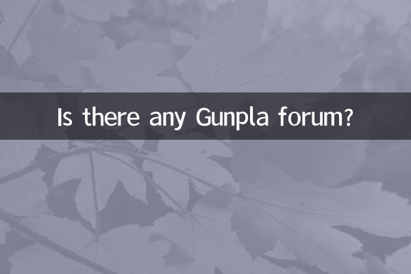 Is there any Gunpla forum?