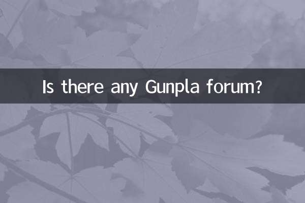 Esiste un forum Gunpla?