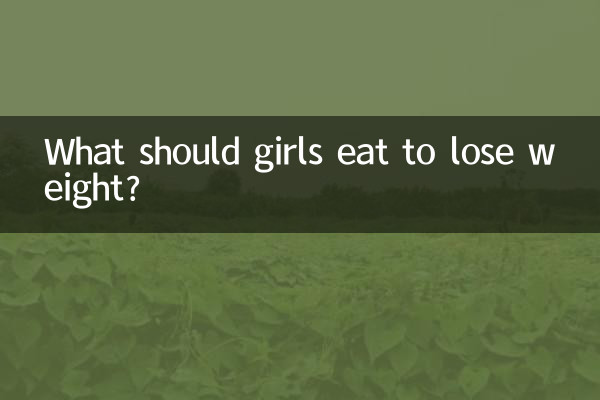 ¿Qué deben comer las niñas para adelgazar?