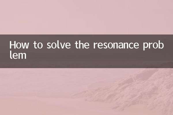 So lösen Sie das Resonanzproblem