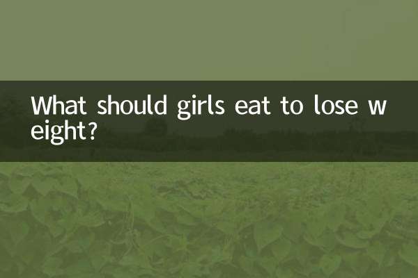 ¿Qué deben comer las niñas para adelgazar?