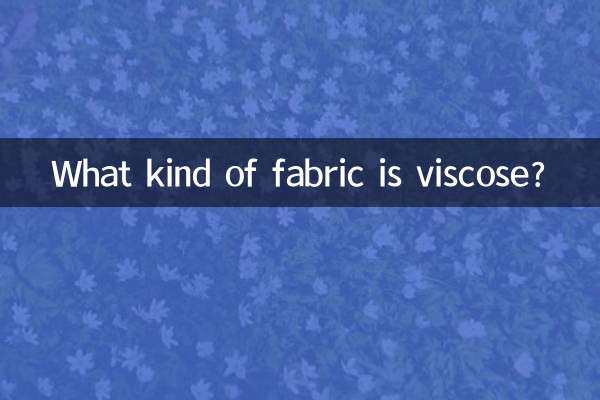 ¿Qué tipo de tela es la viscosa?