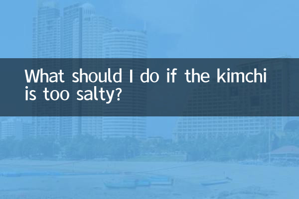 ¿Qué debo hacer si el kimchi está demasiado salado?