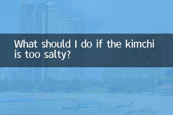 ¿Qué debo hacer si el kimchi está demasiado salado?