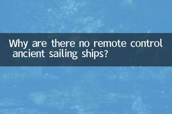 Why are there no remote control ancient sailing ships?
