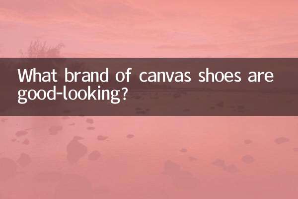 What brand of canvas shoes are good-looking?