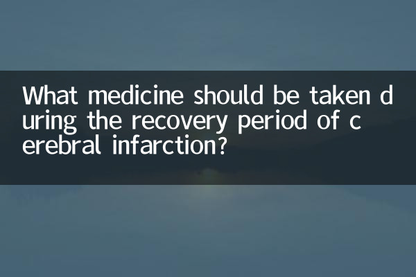 ¿Qué medicamento se debe tomar durante el período de recuperación de un infarto cerebral?