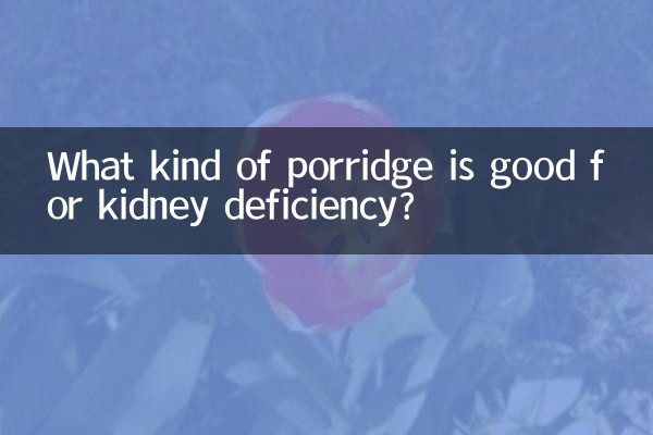 신장 결핍에는 어떤 종류의 죽이 좋은가요?