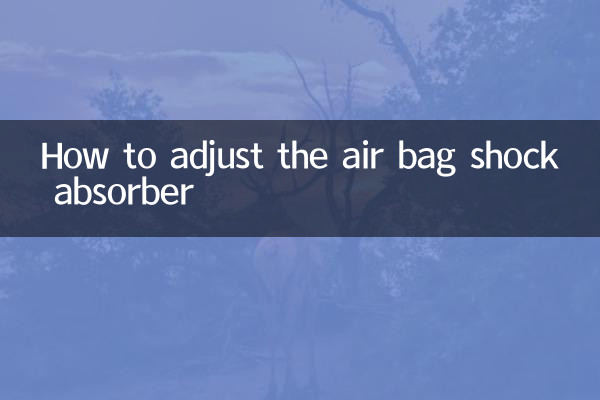 Cómo ajustar el amortiguador de la bolsa de aire
