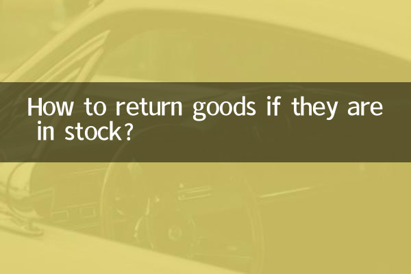 有货怎么退货