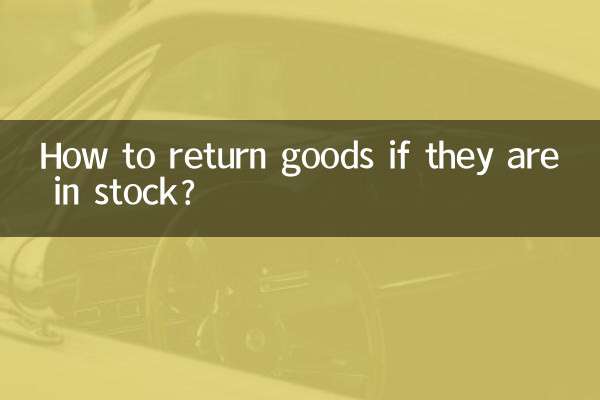 اگر سامان اسٹاک میں ہے تو وہ کیسے واپس کریں؟