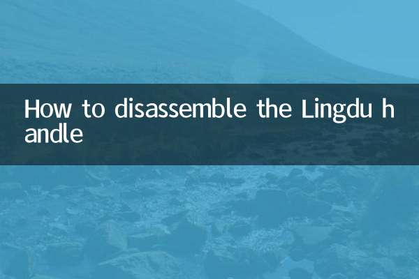 Comment démonter la poignée Lingdu