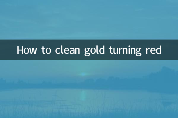 How to clean gold turning red