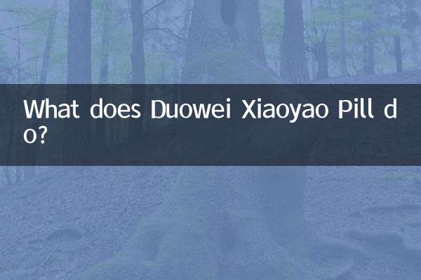 Duowei Xiaoyaoの丸薬とは何ですか？