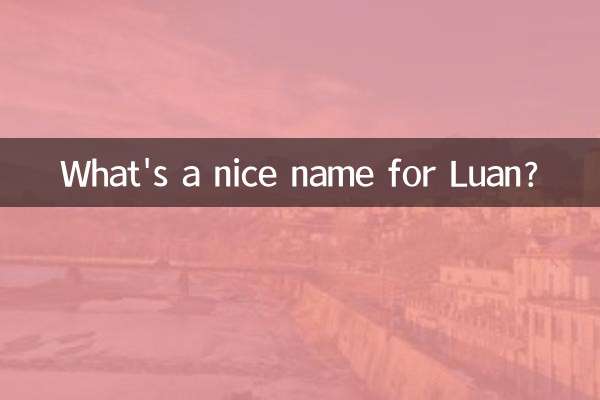 What's a nice name for Luan?
