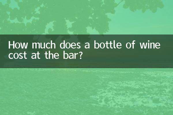 ¿Cuánto cuesta una botella de vino en el bar?