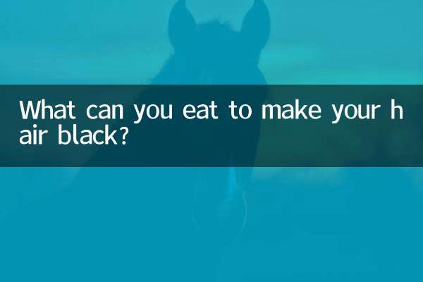 What can you eat to make your hair black?