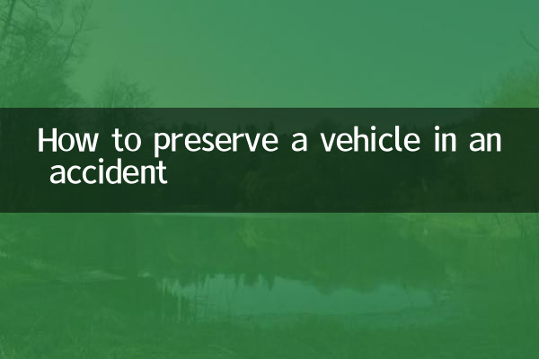 How to preserve the vehicle in an accident