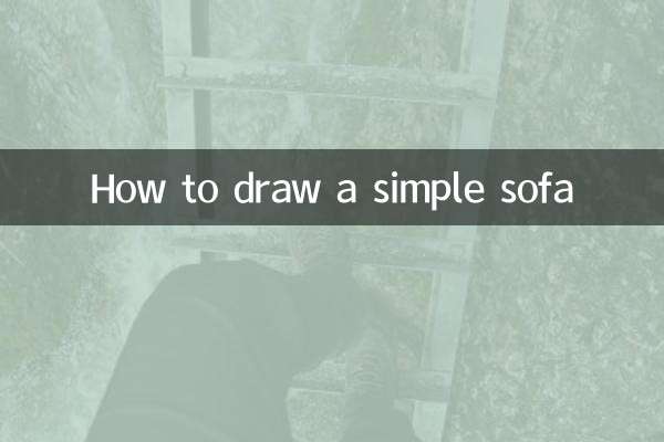 How to draw a simple sofa