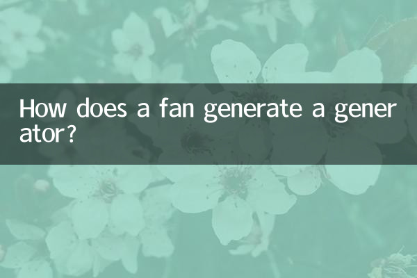 Come fa un ventilatore a generare un generatore?
