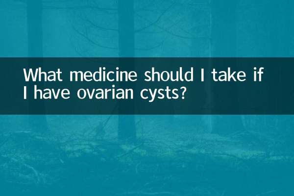 Che medicine dovrei prendere se ho le cisti ovariche?