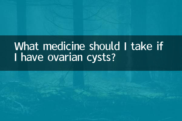 Che medicine dovrei prendere se ho le cisti ovariche?