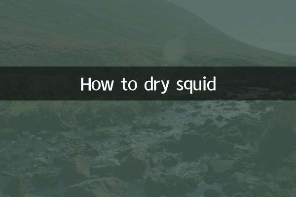 Как сушить кальмаров