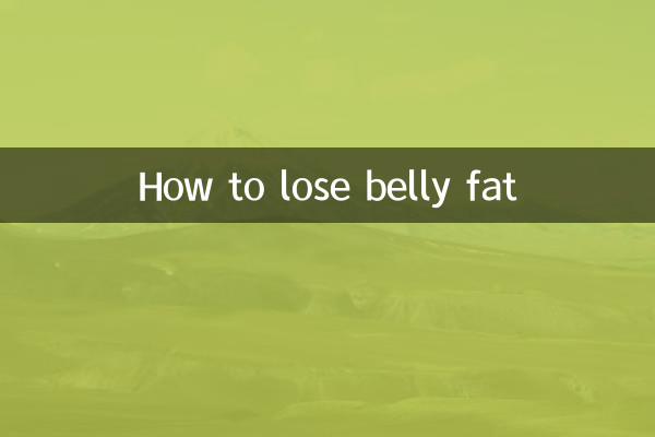 Wie man Bauchfett verliert