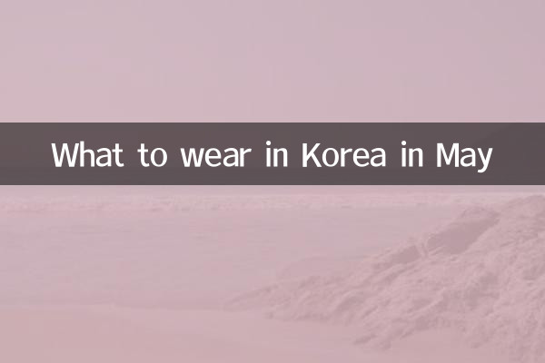 5月韓國穿什麼