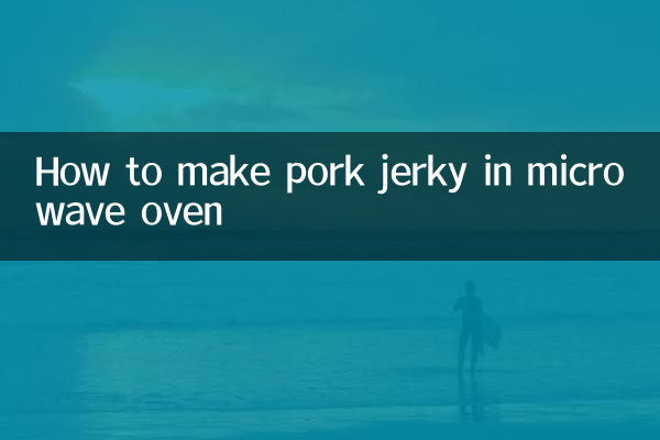 微波爐怎麼做豬肉乾
