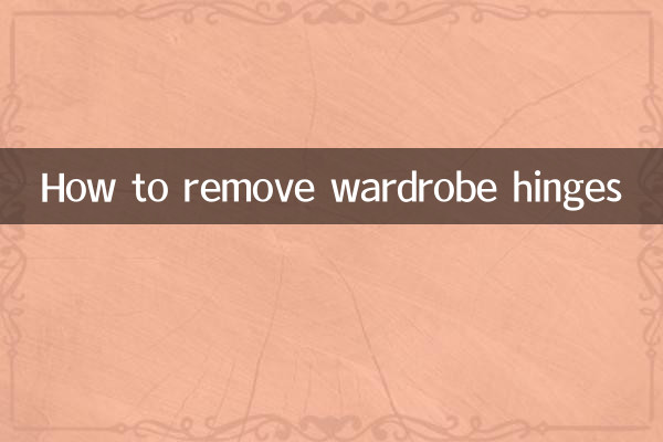 How to remove wardrobe hinges