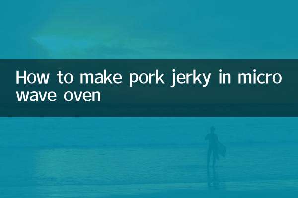 微波爐怎麼做豬肉乾