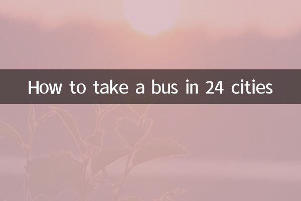 24 都市でバスに乗る方法